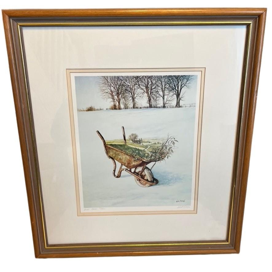 Neil Simone Cross View Signed Limited Edition Print 73/750 Framed 50x56cm