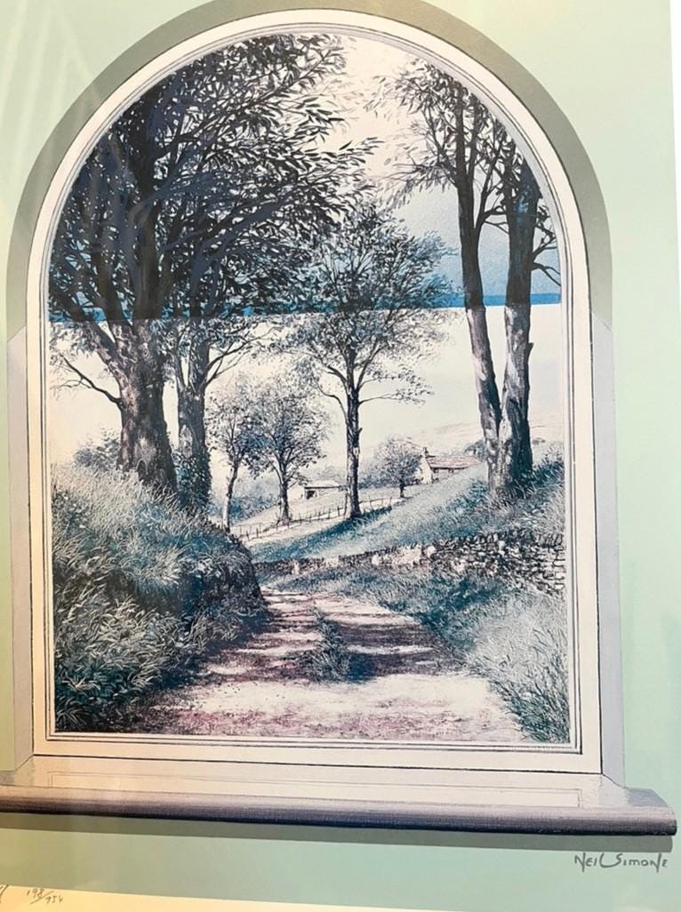 Neil Simone Nightfall Signed Limited Edition Print 198/754 Framed 50x56cm