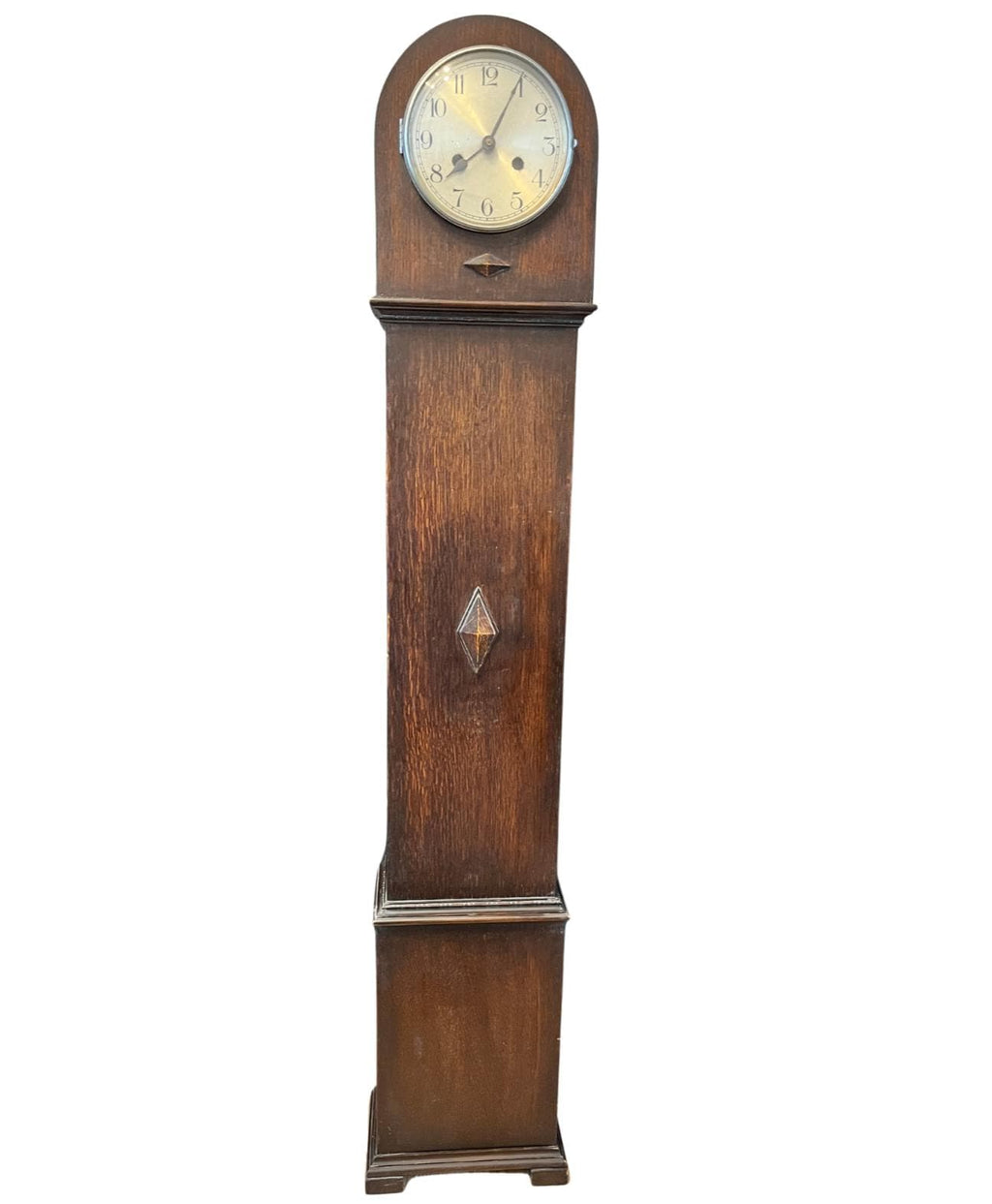 Antique HAC German Oak Regulator Wall Clock Pendulum Gong Strike For Restoration