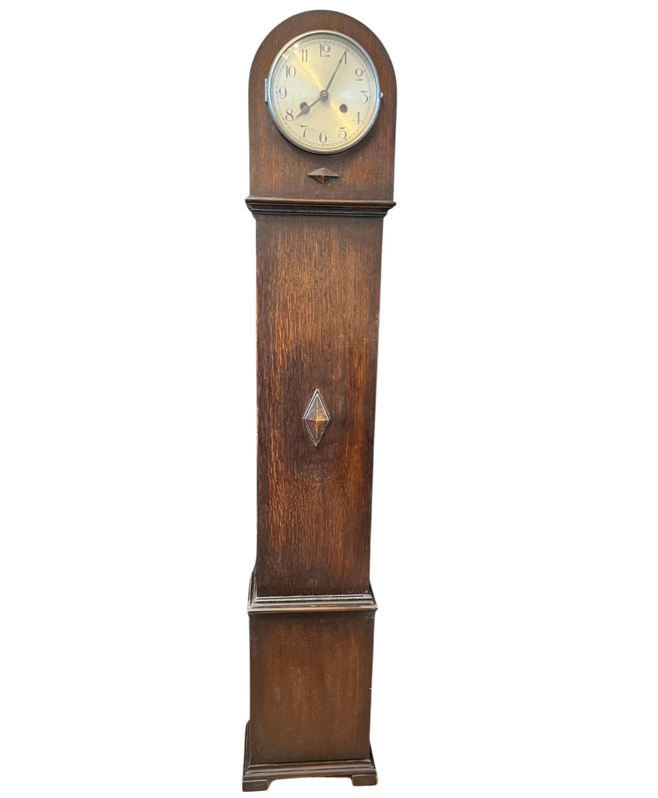 Antique HAC German Oak Regulator Wall Clock Pendulum Gong Strike For Restoration