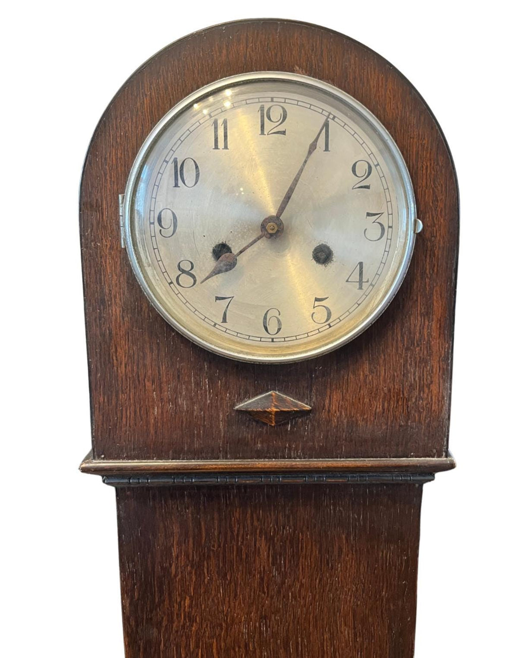 Antique HAC German Oak Regulator Wall Clock Pendulum Gong Strike For Restoration