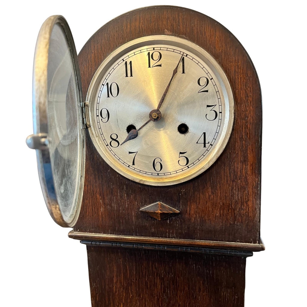 Antique HAC German Oak Regulator Wall Clock Pendulum Gong Strike For Restoration