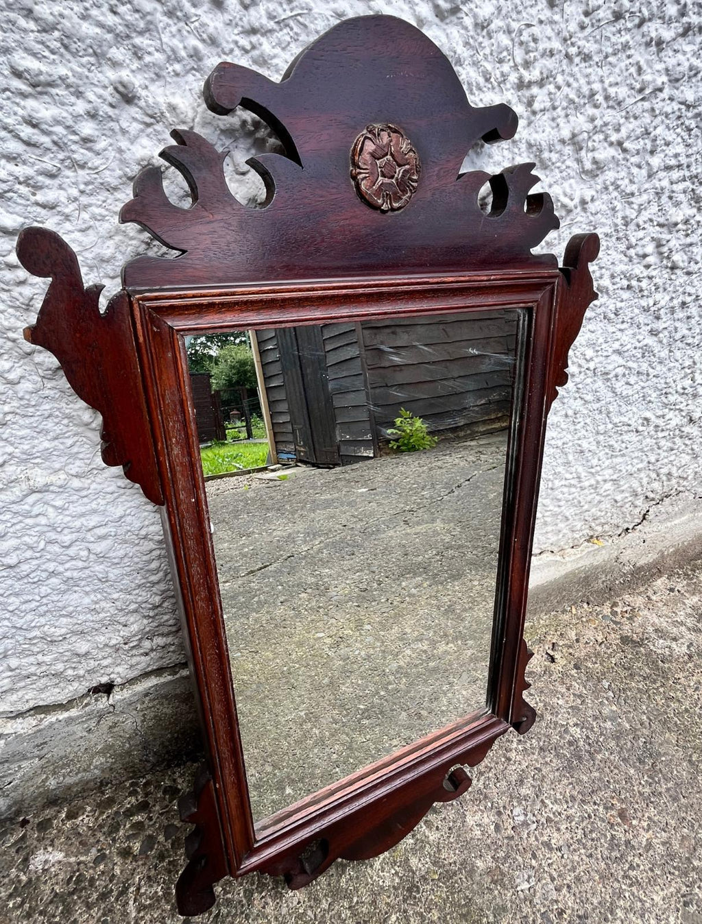 Vintage Mahogany Georgian Style Wall Mirror Archway Furniture South Shields 57cm