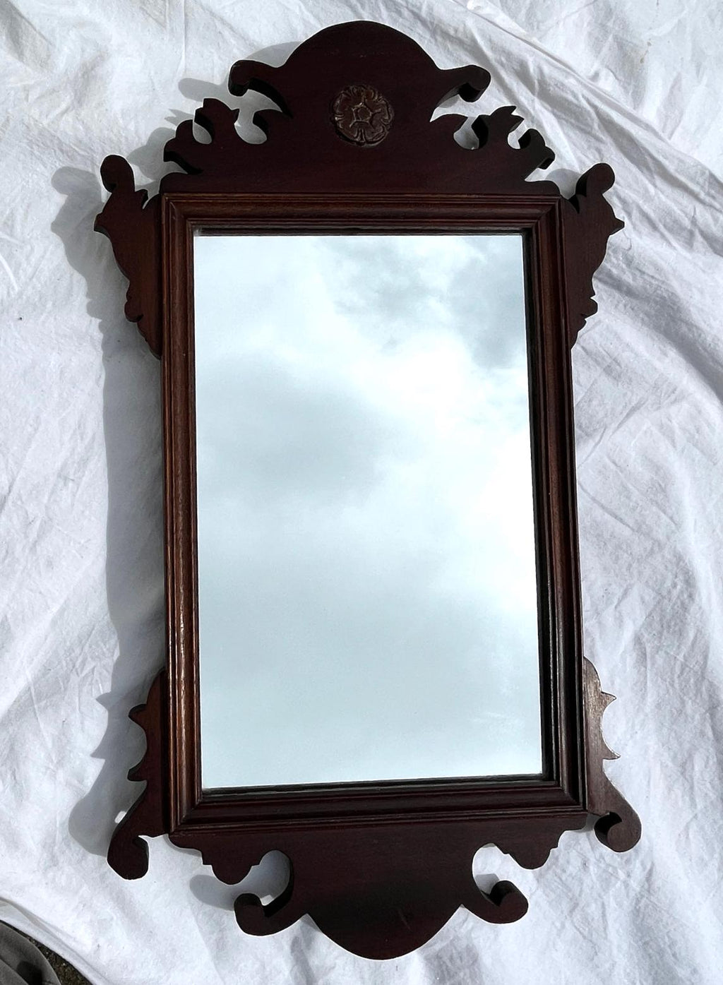 Vintage Mahogany Georgian Style Wall Mirror Archway Furniture South Shields 57cm