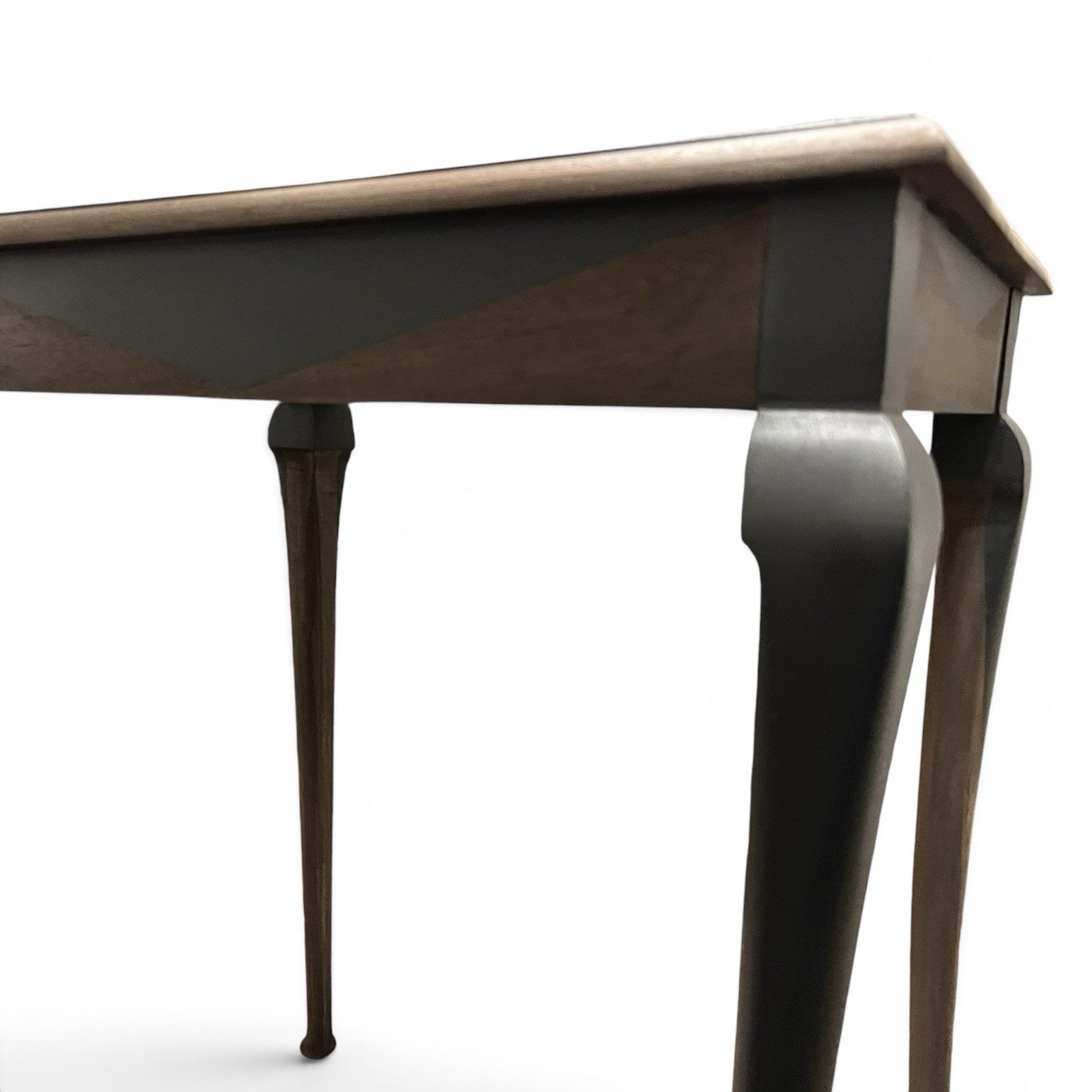 Vintage Side Table / Lamp Table Queen Anne Style – Refinished Dark Wood Occasion