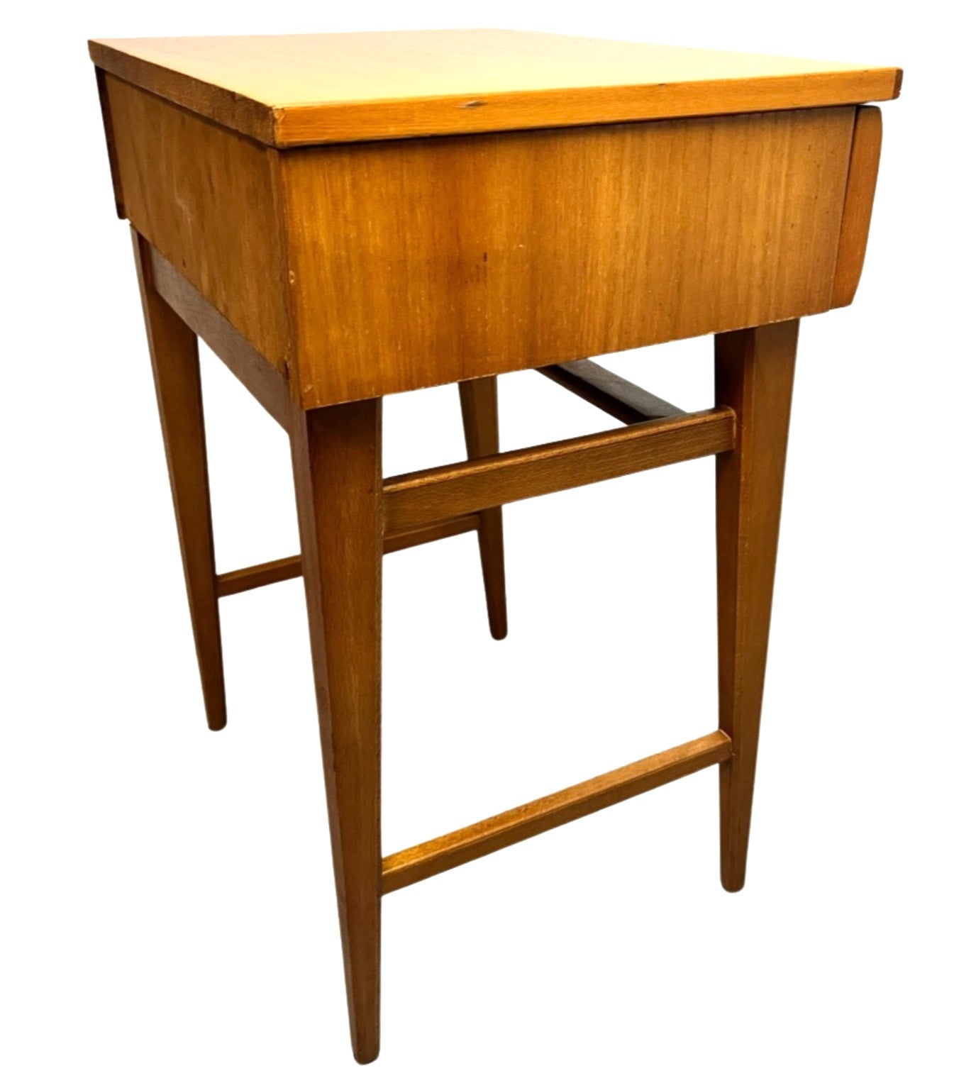 Vintage Mid Century Modern Meredew Bedside Table Teak Cabinet Atomic Era Retro
