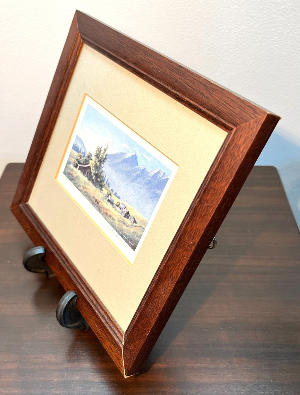 Judy Syverson Signed Print 1982 Framed Barn Landscape 328/1000