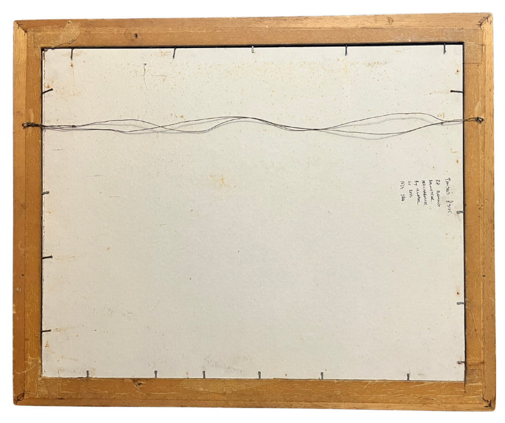 Vintage Rip Fleming Signed Architectural Drawing Framed Artwork 71x58cm