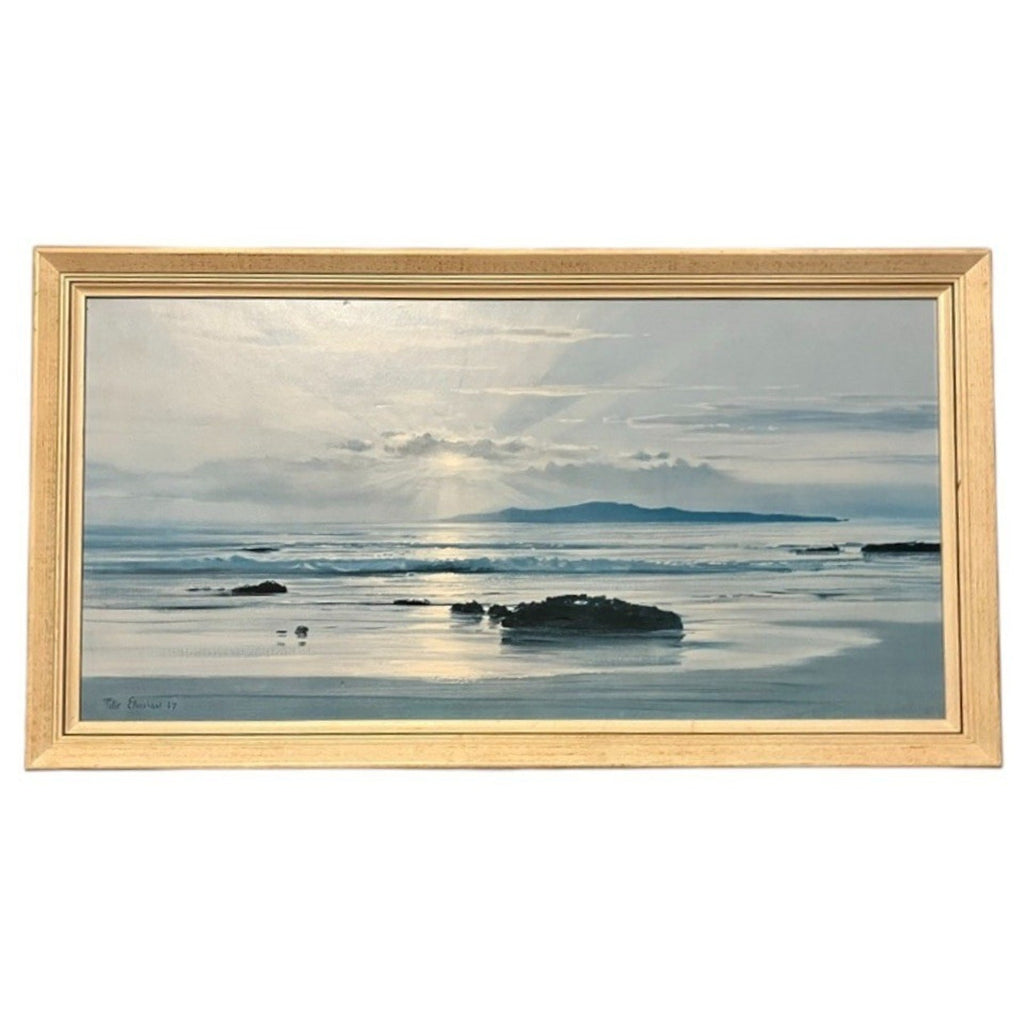 Vintage Framed Print Of Sunset Over Sea By Peter Ellenshaw, 1967, 83cm
