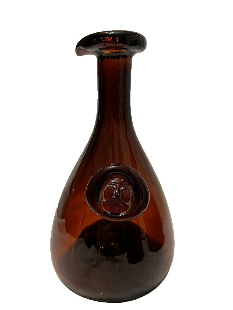 Holmegaard Viking Carafe Amber Glass Bottles Set 3 Vintage 1960s Mixed