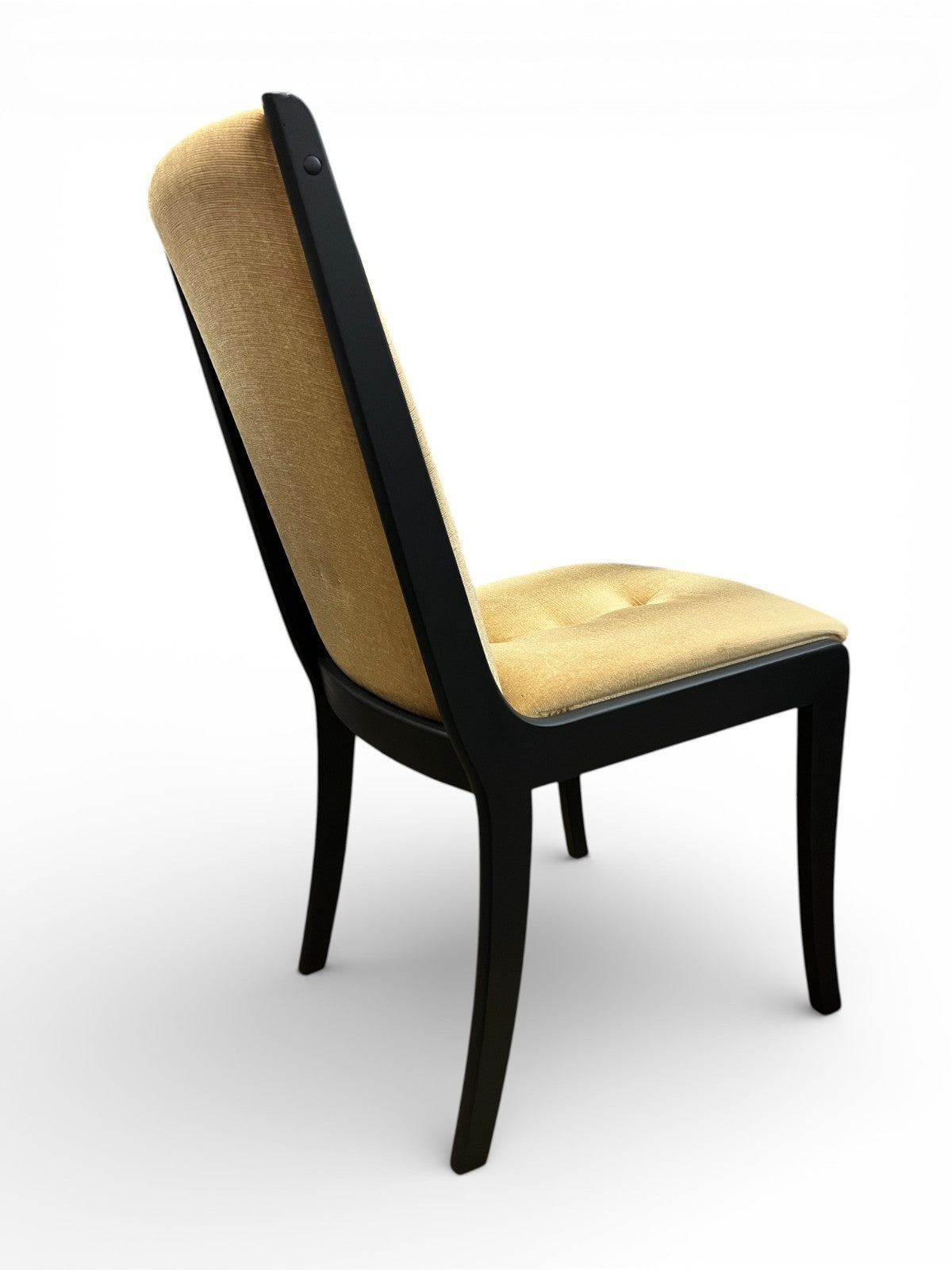 5 Mid Century Dining Chairs Black Painted Matte Black 1 Carver 4 Side Chairs