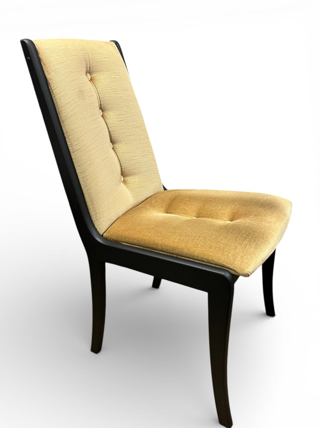 5 Mid Century Dining Chairs Black Painted Matte Black 1 Carver 4 Side Chairs