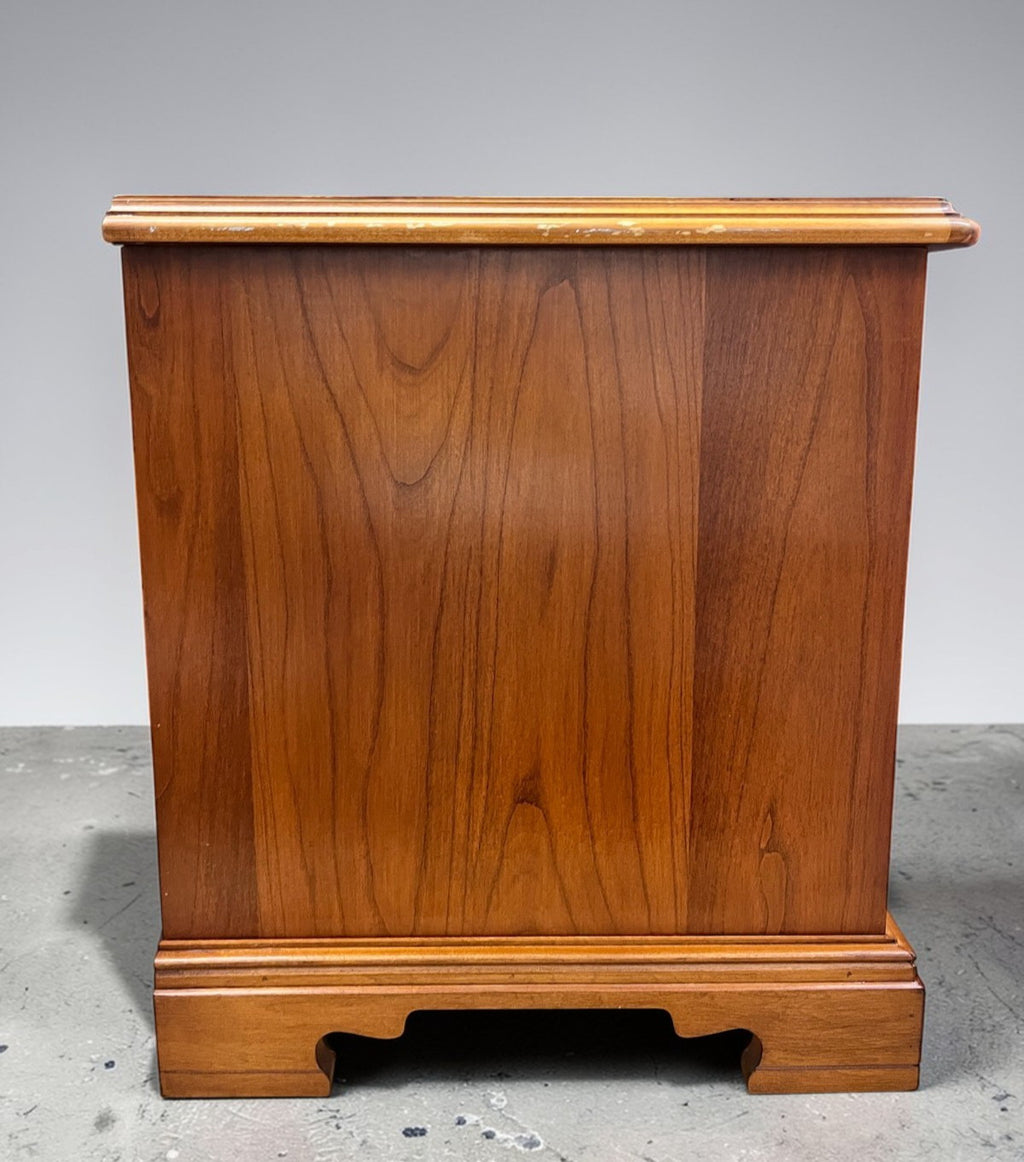 Mid Century Teak Bedside Cabinet Younger Furniture H52cm W46cm 1970s Solid Wood