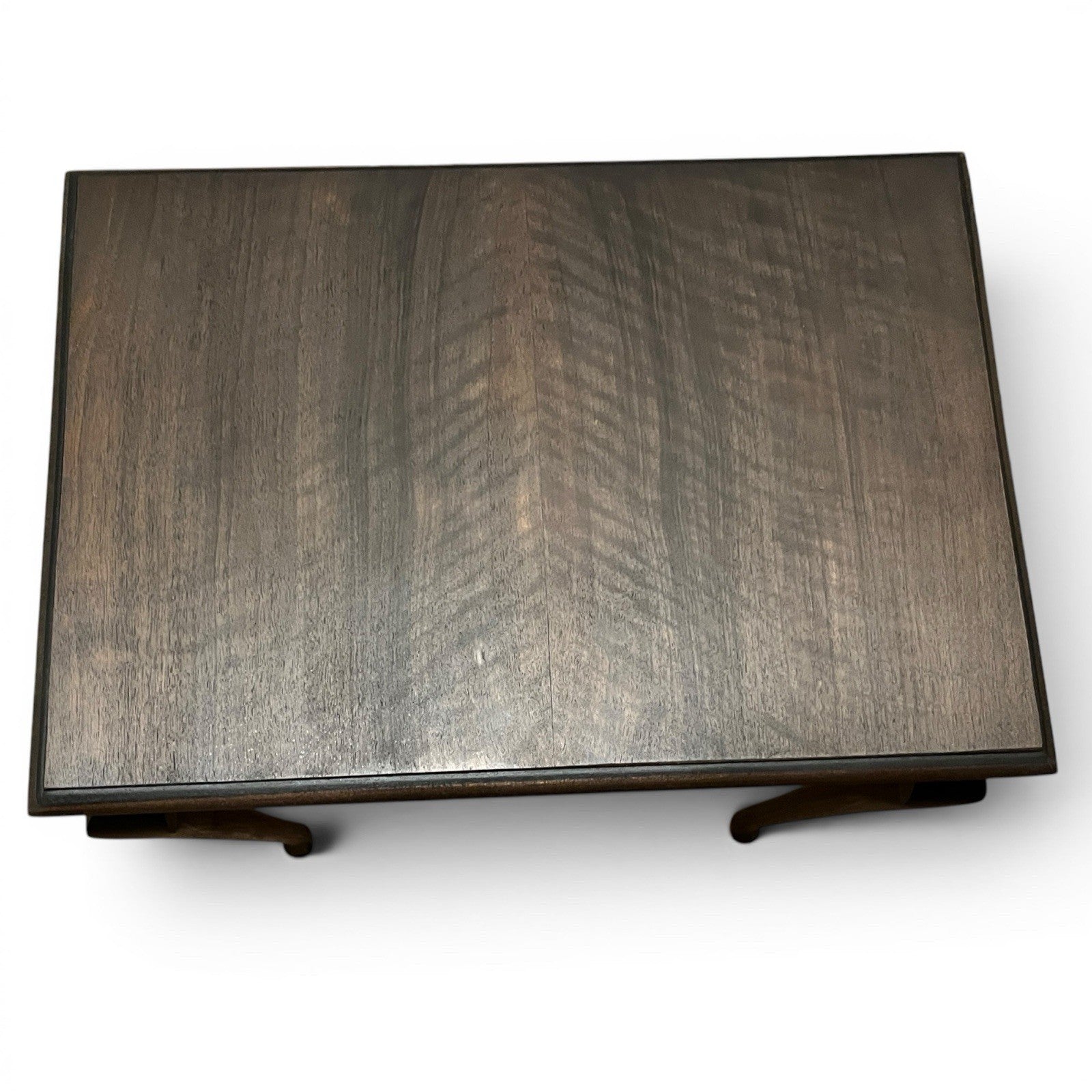 Vintage Side Table / Lamp Table Queen Anne Style – Refinished Dark Wood Occasion