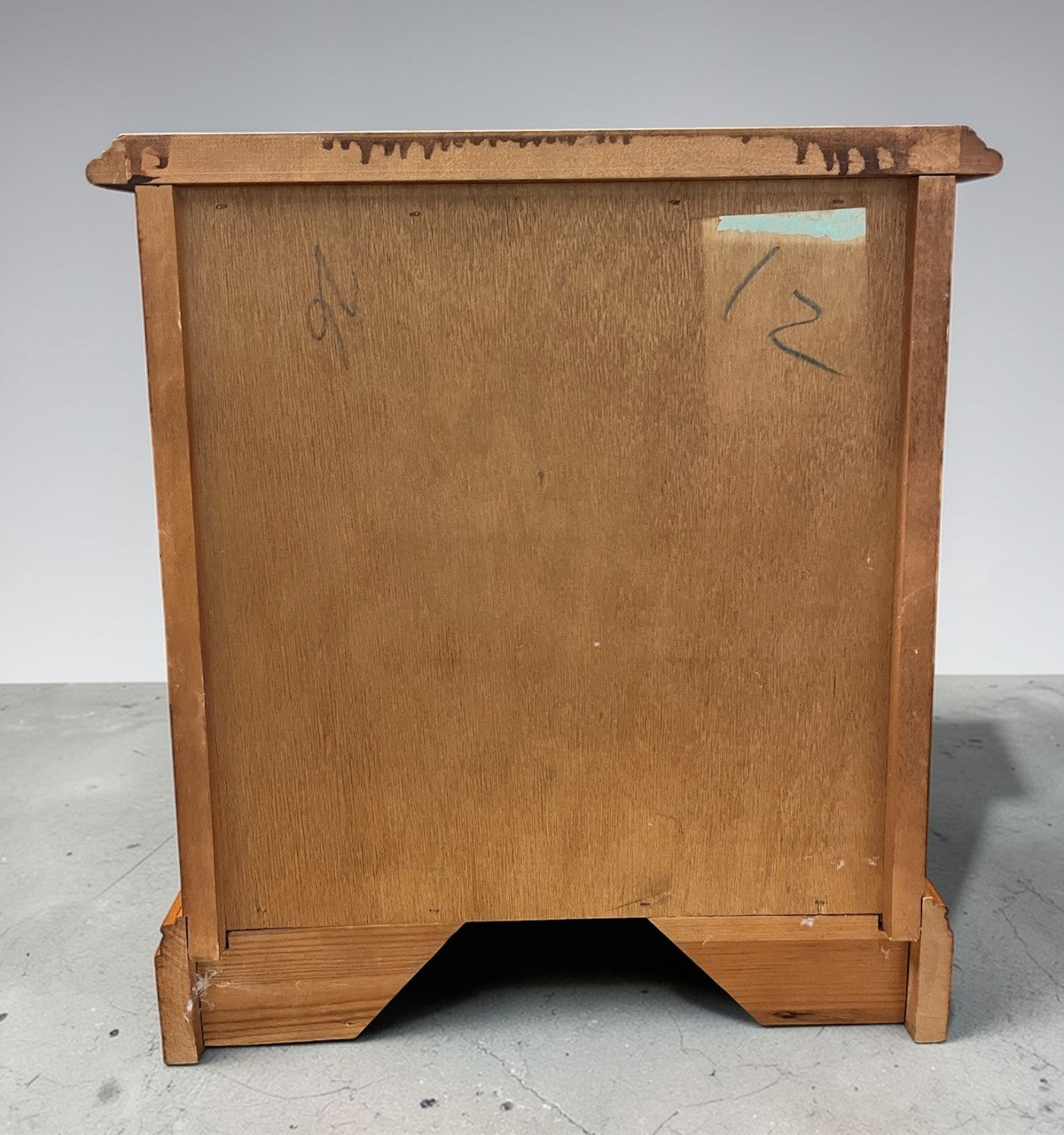 Mid Century Teak Bedside Cabinet Younger Furniture H52cm W46cm 1970s Solid Wood