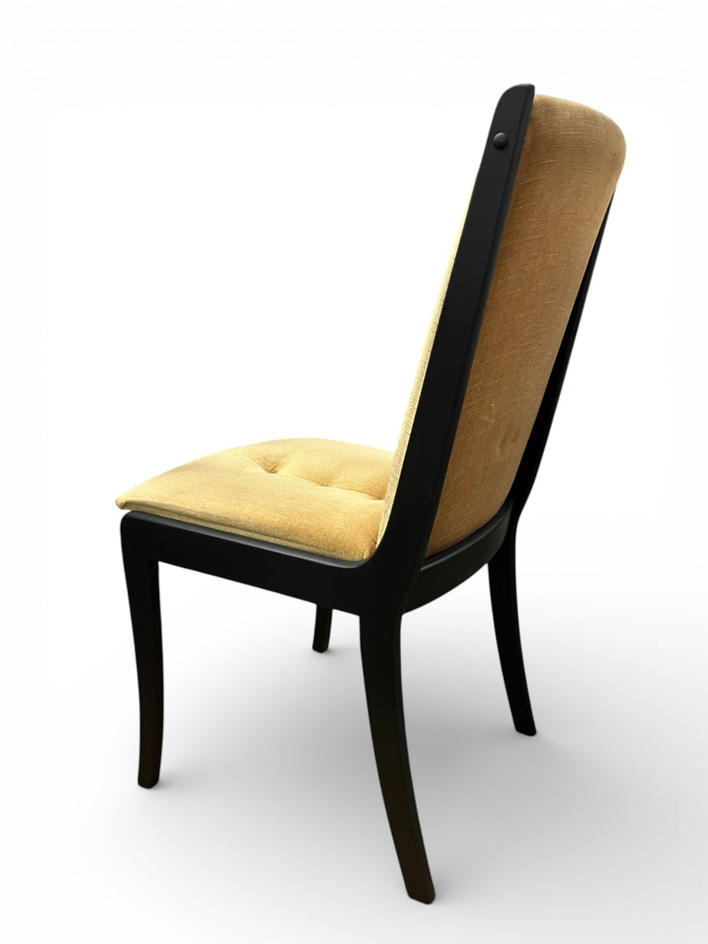 5 Mid Century Dining Chairs Black Painted Matte Black 1 Carver 4 Side Chairs