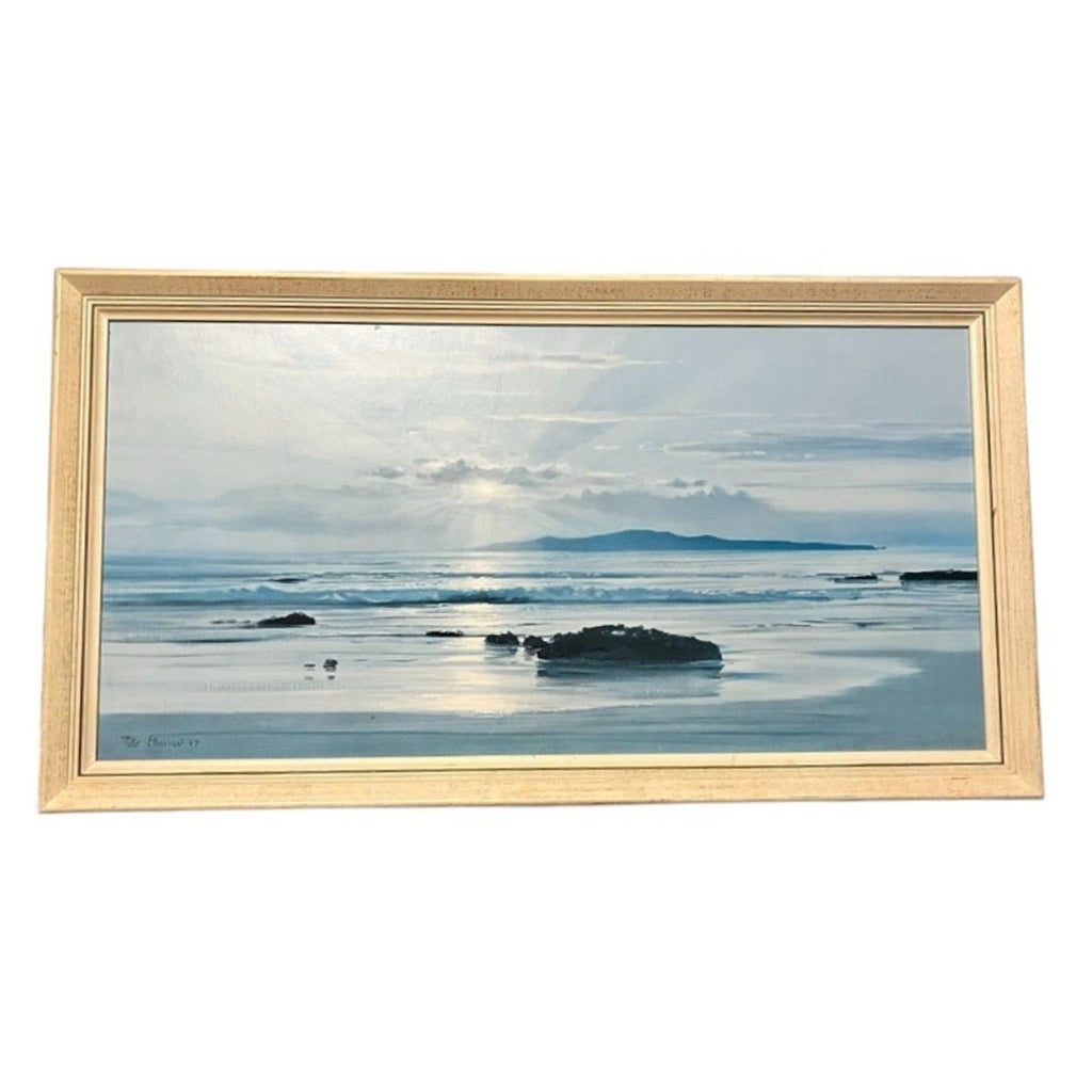 Vintage Framed Print Of Sunset Over Sea By Peter Ellenshaw, 1967, 83cm