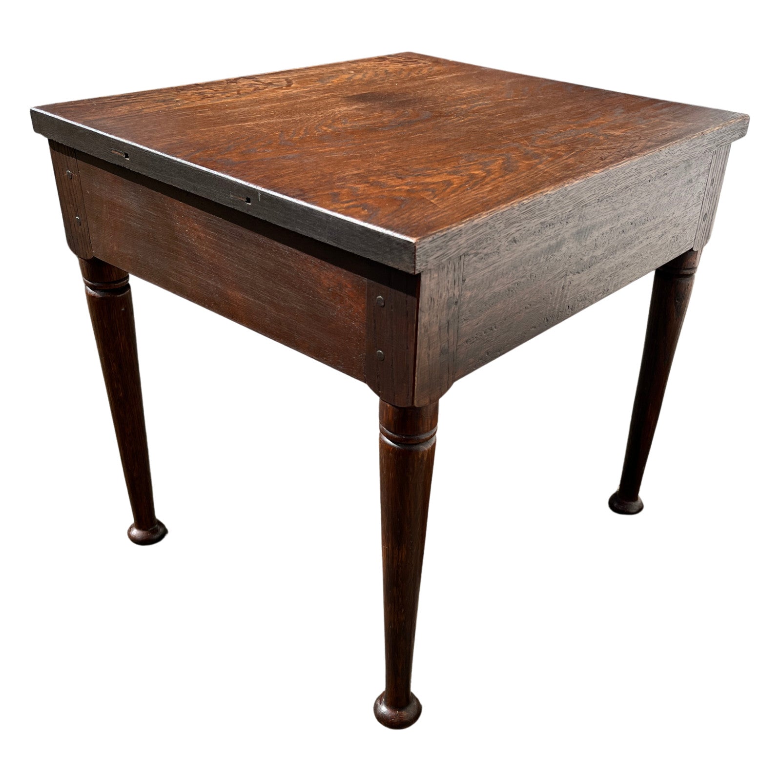 Antique Solid Oak Side Table Lamp Table Occasional Table Rustic Furniture
