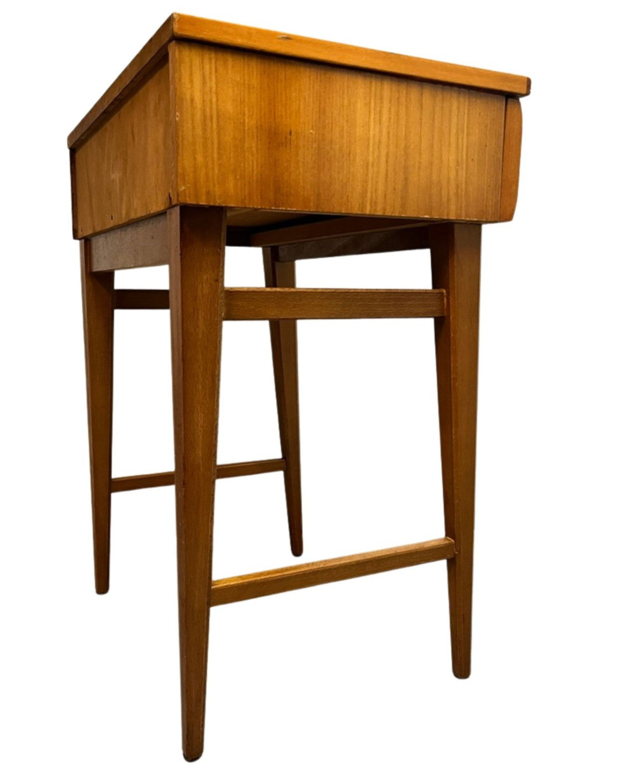 Vintage Mid Century Modern Meredew Bedside Table Teak Cabinet Atomic Era Retro