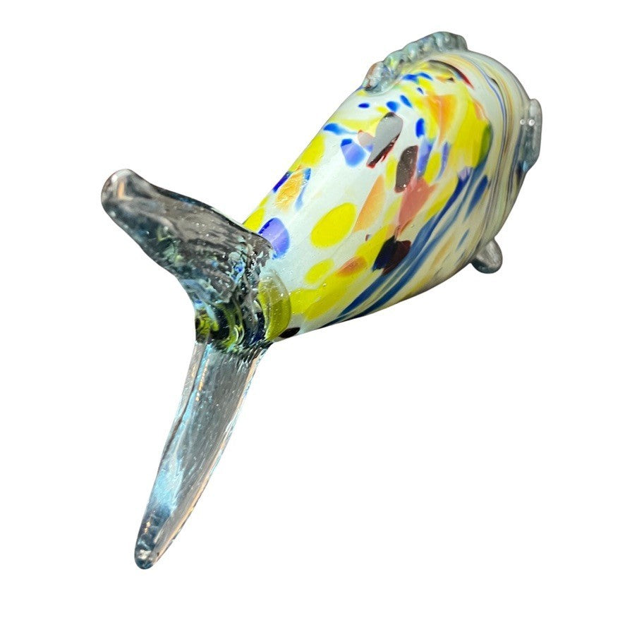 Murano Style Art Glass Fish Hand Blown Multicoloured Mid Century Vintage