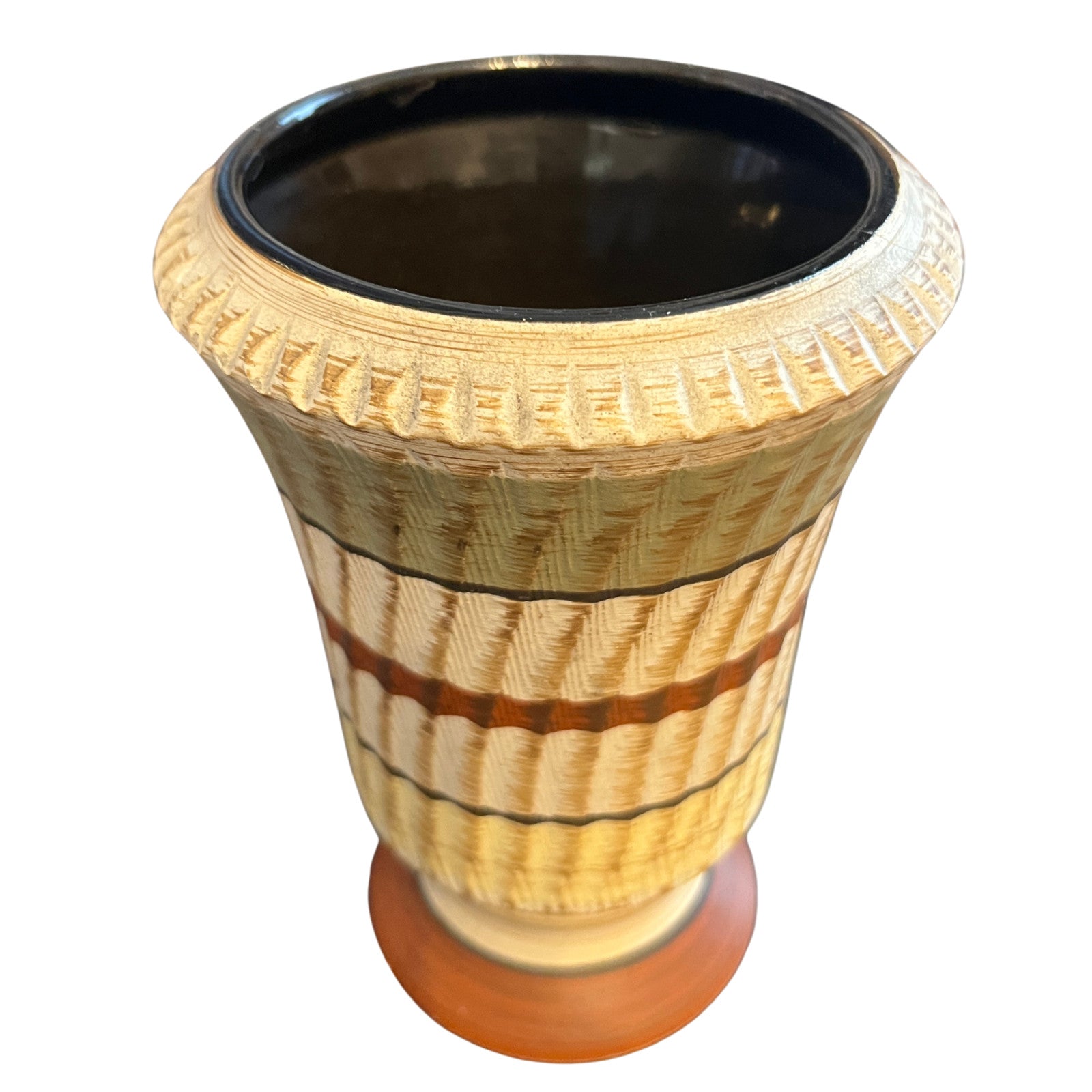 Dumler & Breiden West German Pottery Vase Vintage Retro Ceramic 16cm x 12cm VGC