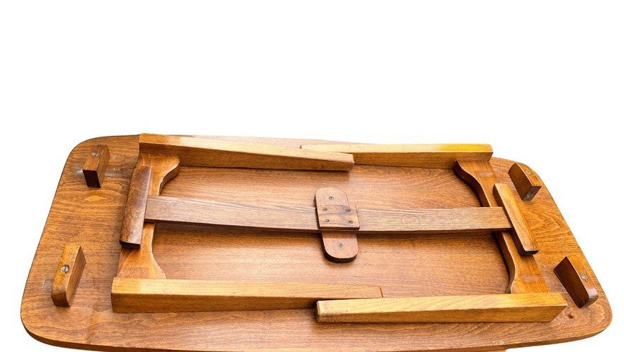 Vintage Folding Coffee Table / Teak Side Table Mid Century End Table 92cm x 45cm