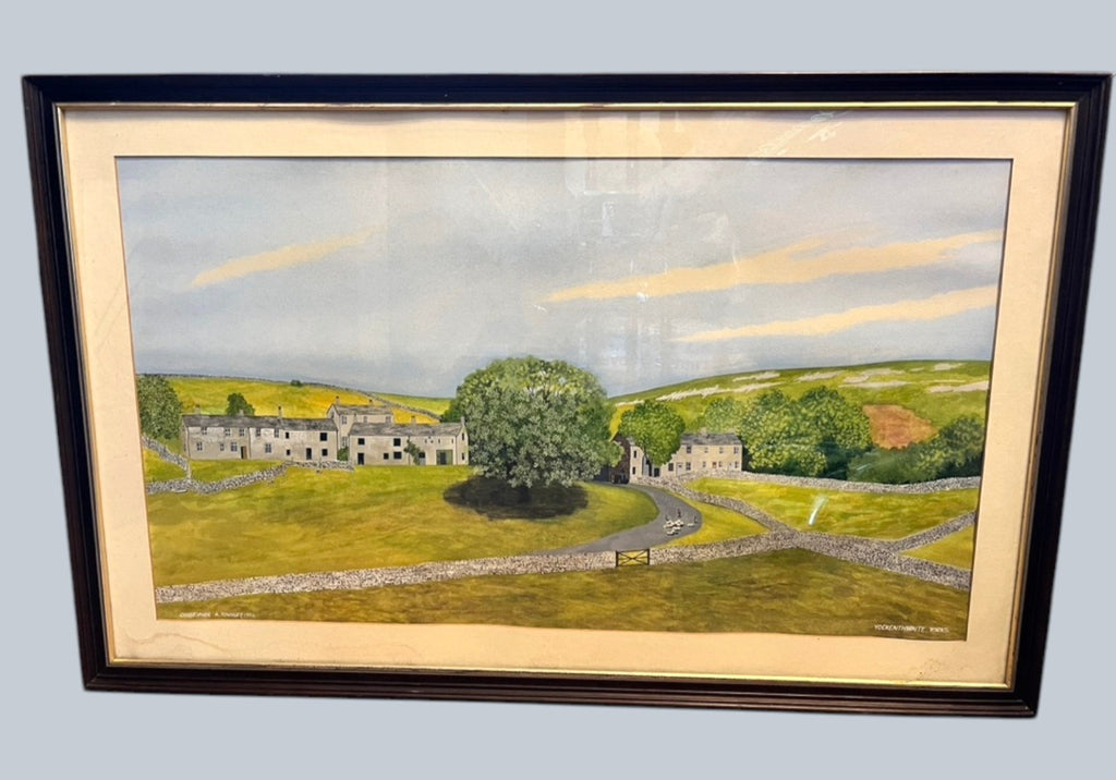 Original Yorkshire Landscape Painting Yockenthwaite C A Townley 1990