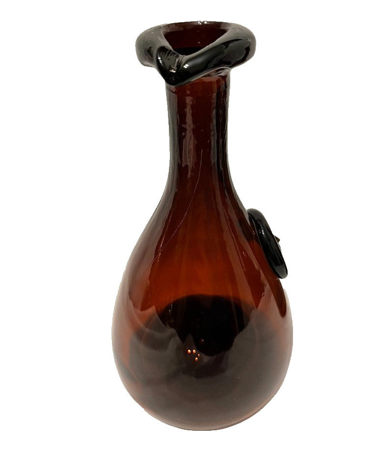 Holmegaard Viking Carafe Amber Glass Bottles Set 3 Vintage 1960s Mixed