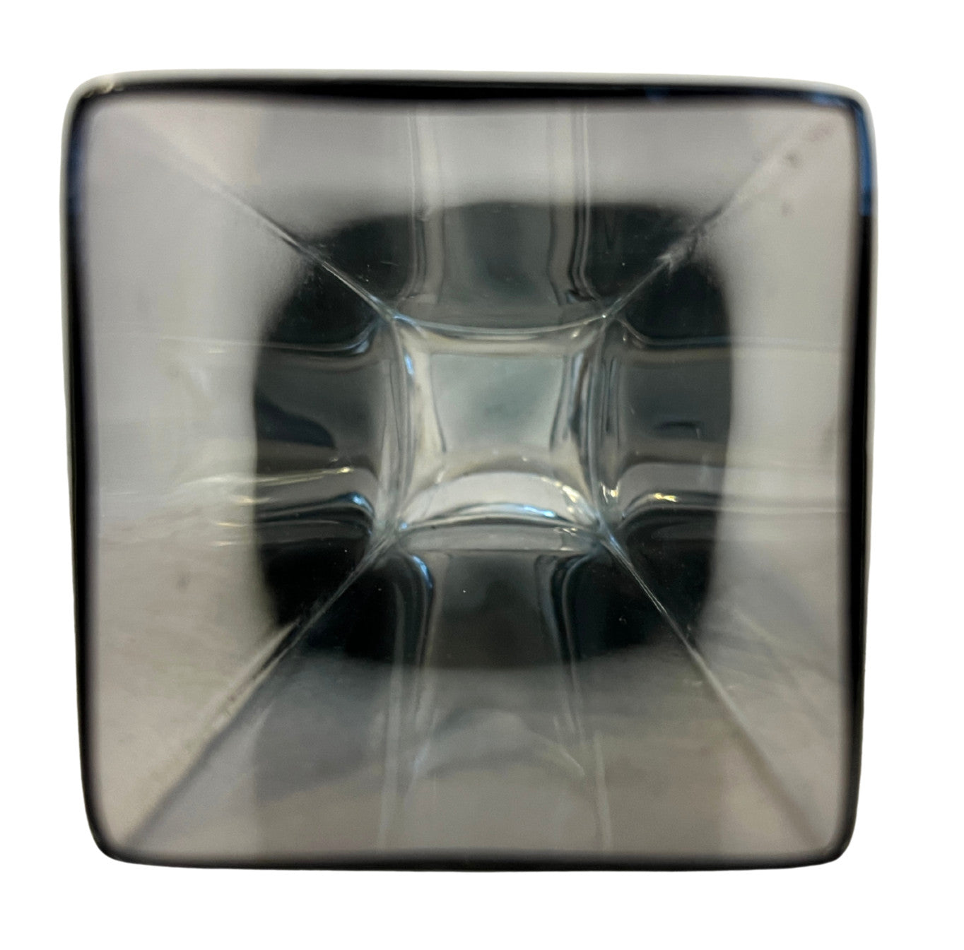 Attributed Timo Sarpaneva Iittala Linearia Vase Smoky Grey Art Glass Finland