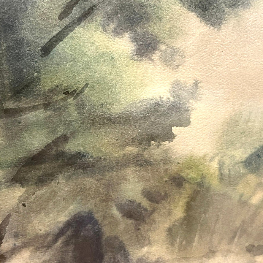 Audrey Weprin Waters Edge Original Watercolour Painting Framed Signed 1983
