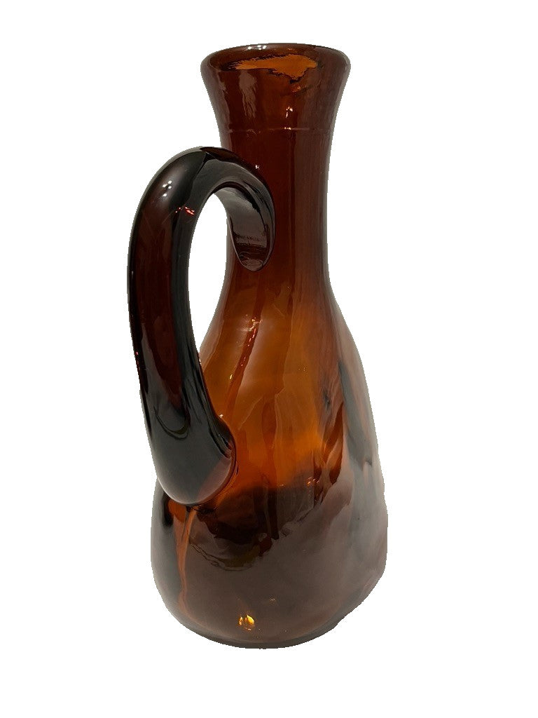 Holmegaard Viking Carafe Amber Glass Bottles Set 3 Vintage 1960s Mixed
