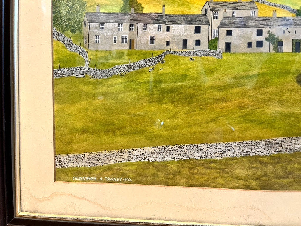 Original Yorkshire Landscape Painting Yockenthwaite C A Townley 1990