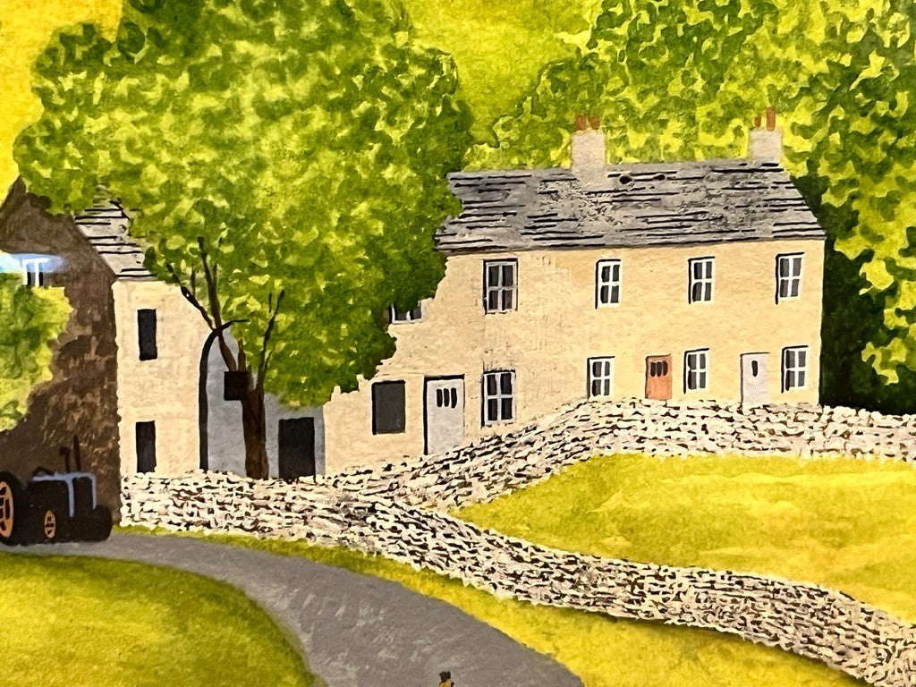 Original Yorkshire Landscape Painting Yockenthwaite C A Townley 1990