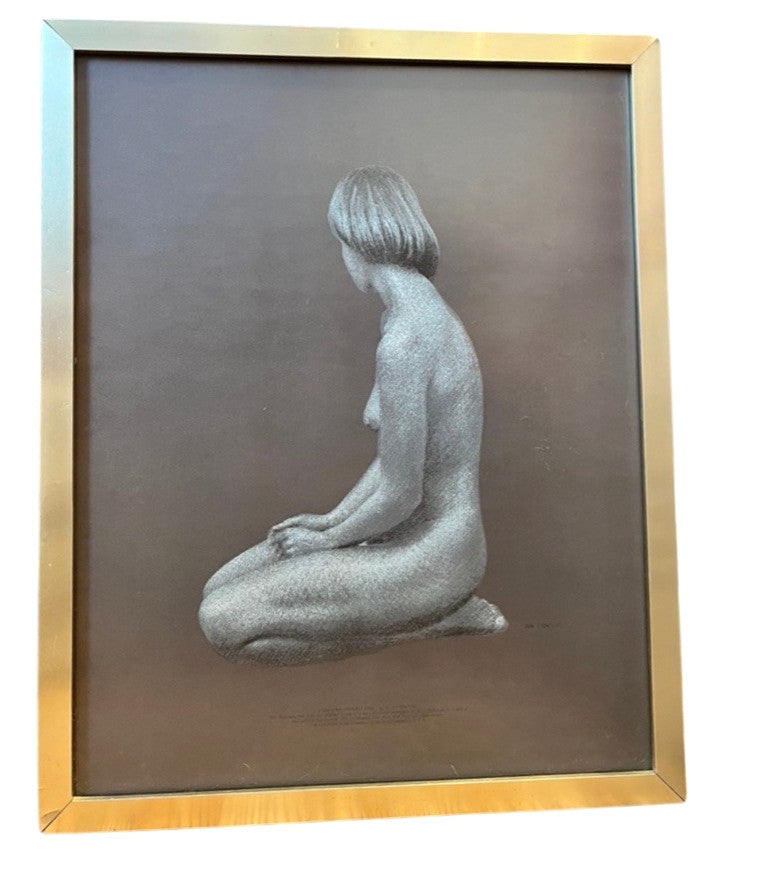 Vintage Alan Cowie “Sheena Study One” 1977 Special Edition Framed Nude Female