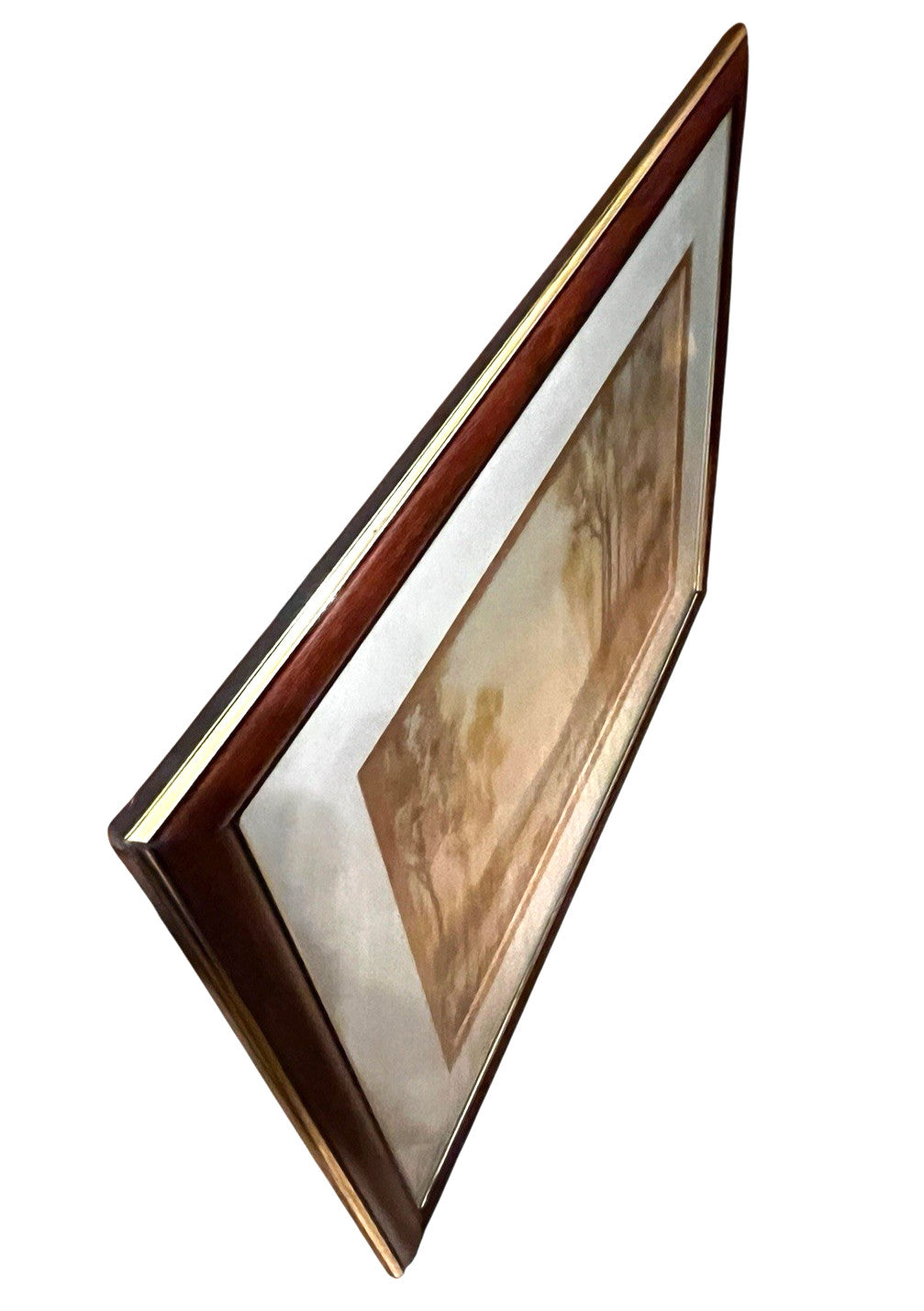 Evening Woodland Lake Watercolour Painting Framed 56x45cm Signed N. Jackson