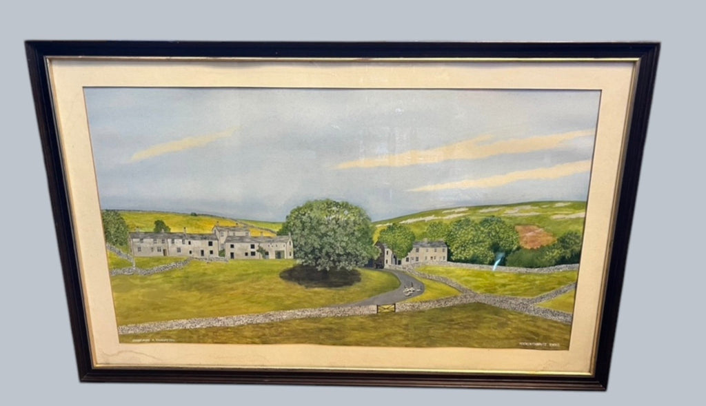 Original Yorkshire Landscape Painting Yockenthwaite C A Townley 1990