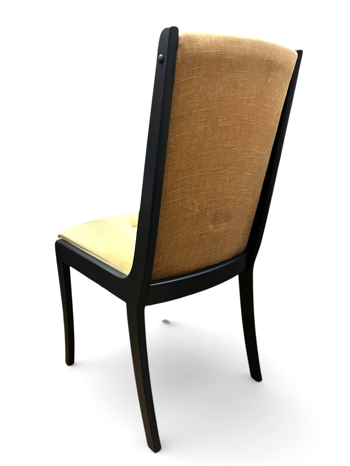 5 Mid Century Dining Chairs Black Painted Matte Black 1 Carver 4 Side Chairs