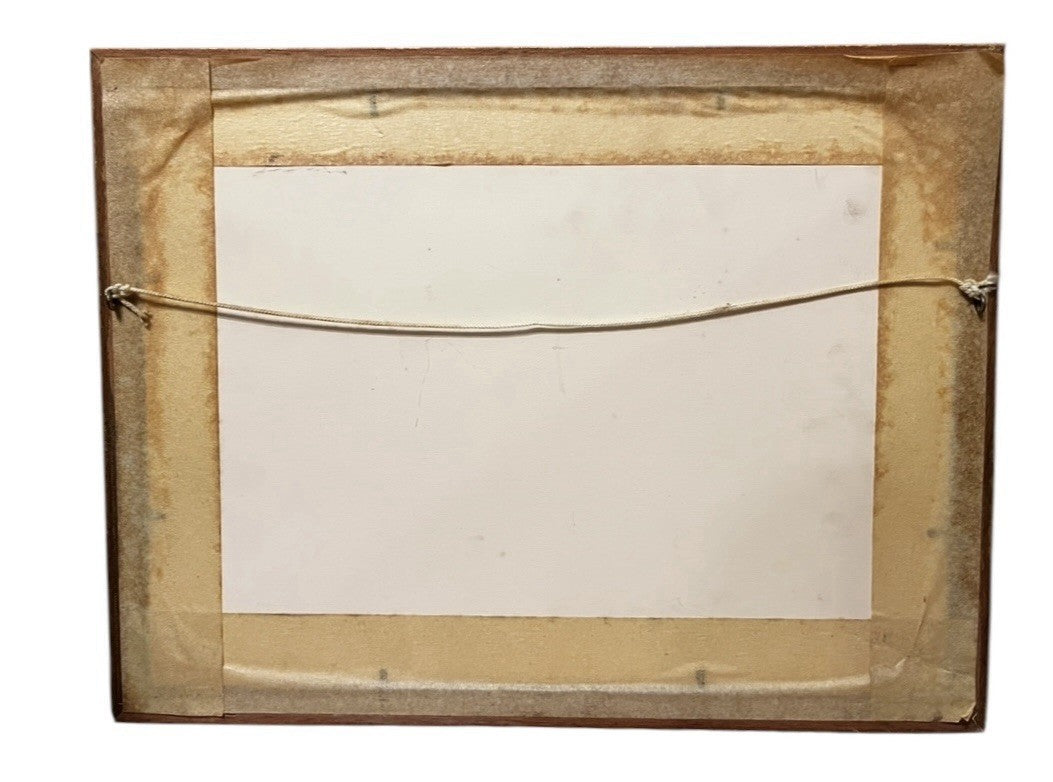 Vintage Maritime Battle Scene Print Framed Naval Ships 42x32cm Tall Ships