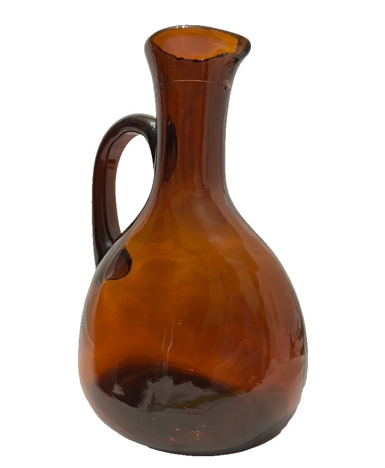 Holmegaard Viking Carafe Amber Glass Bottles Set 3 Vintage 1960s Mixed