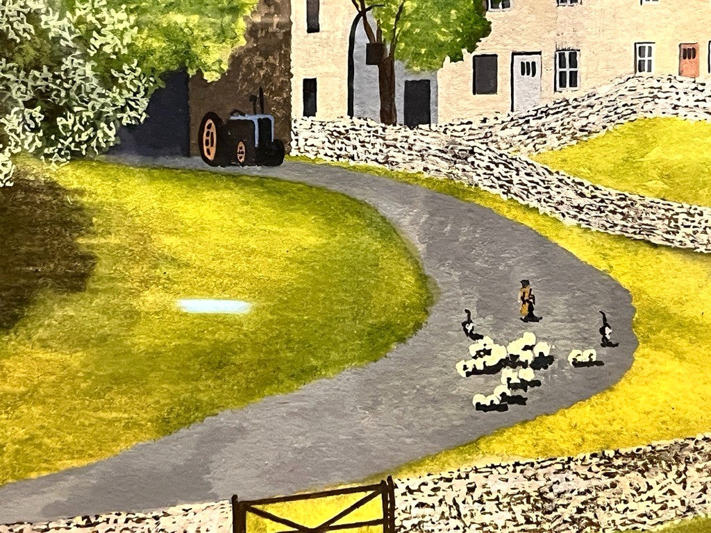 Original Yorkshire Landscape Painting Yockenthwaite C A Townley 1990