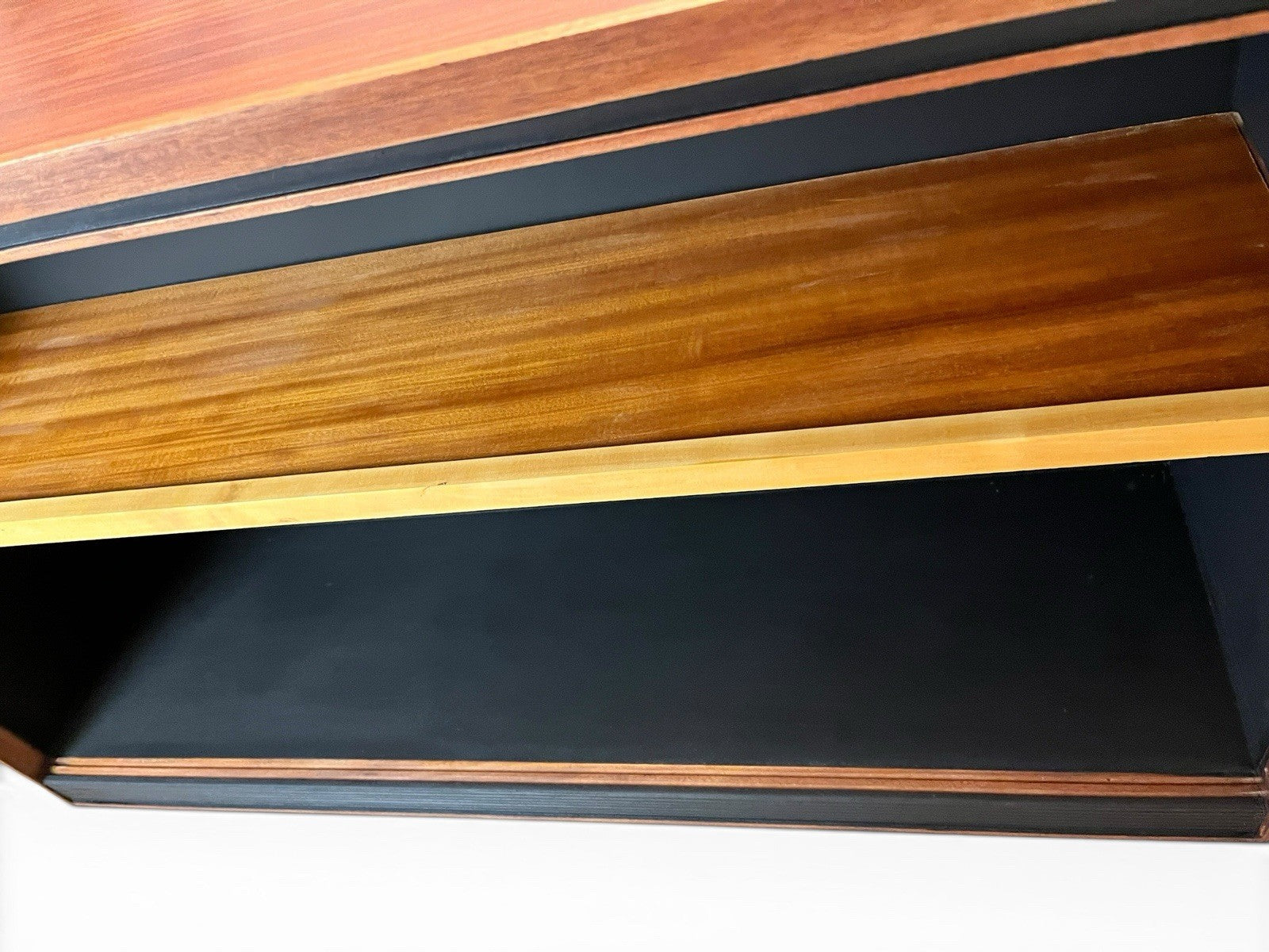 Mid Century Bookcase / Shelving Cabinet – Upcycled Retro Display Shelf 107cm