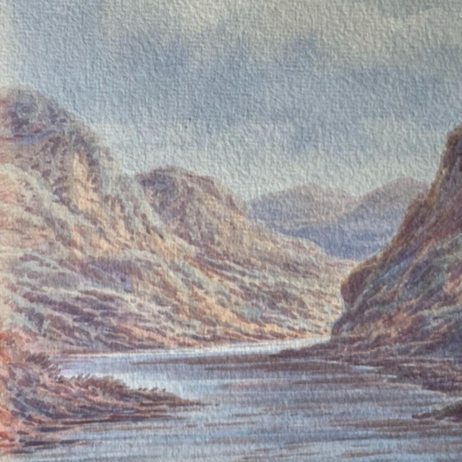 Antique Landscape Prints A Coleman 1893 Pair Loch Long &Devonshire