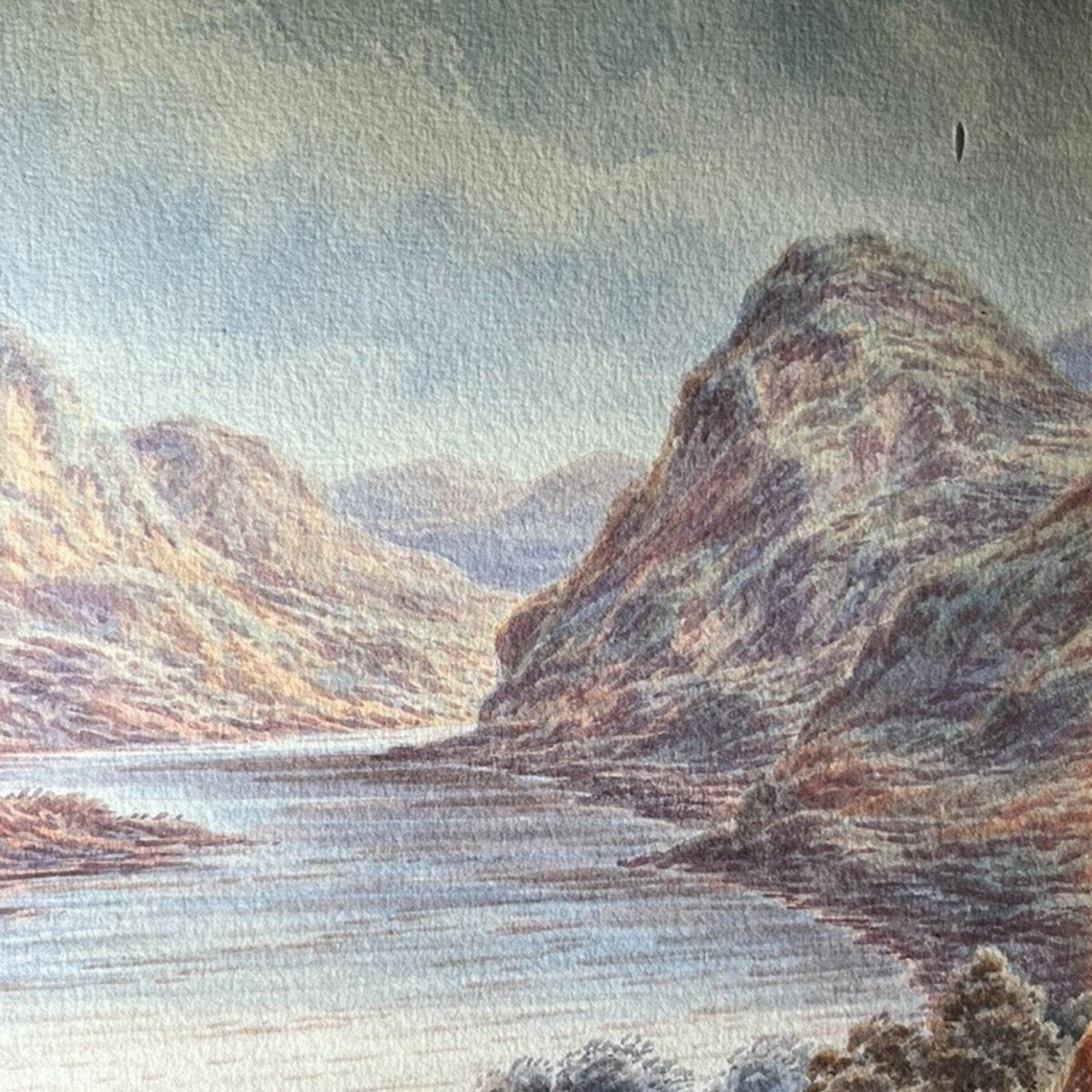 Antique Landscape Prints A Coleman 1893 Pair Loch Long &Devonshire