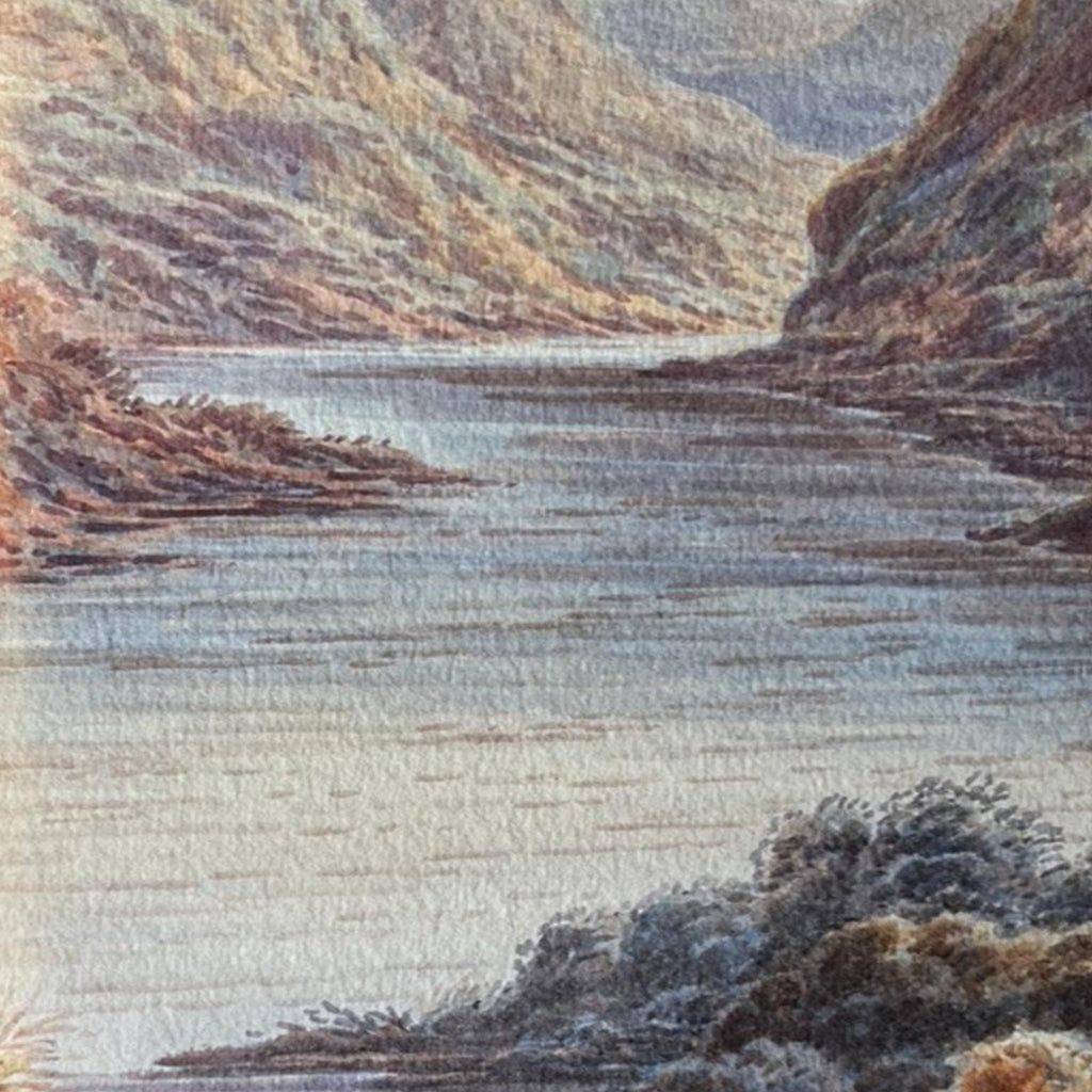 Antique Landscape Prints A Coleman 1893 Pair Loch Long &Devonshire