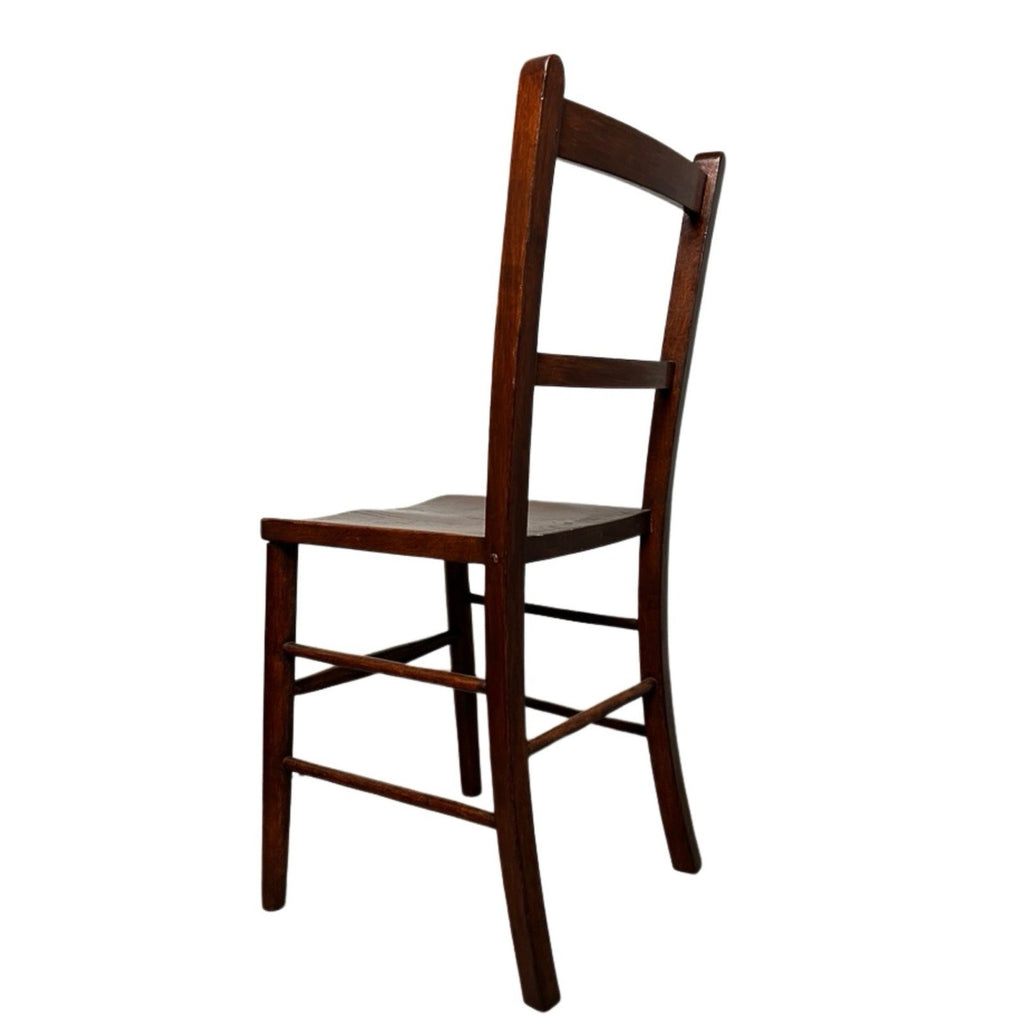 Vintage Wooden Dining Chair / Kitchen Chair – Solid Wood Ladder Back Chair 85cm