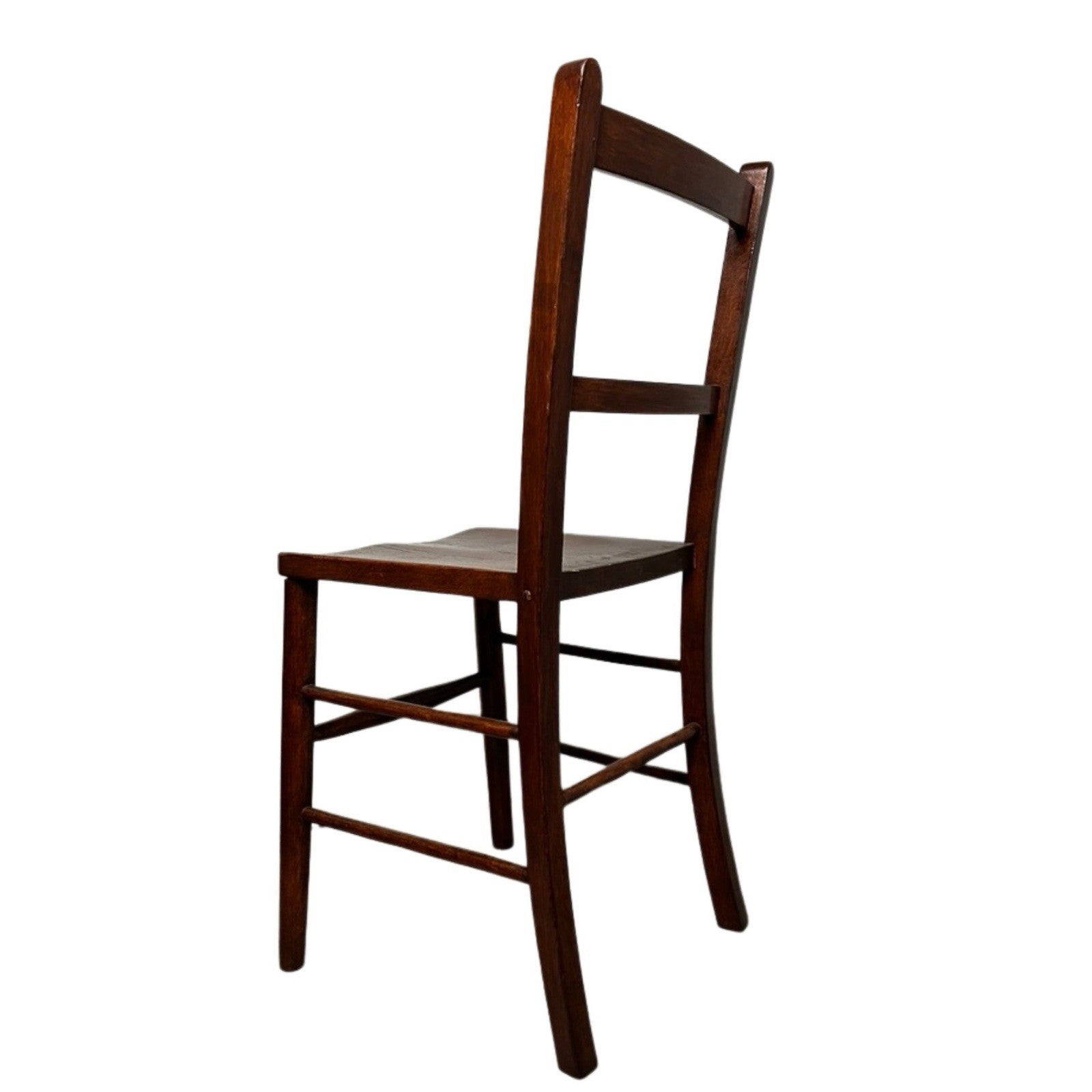 Vintage Wooden Dining Chair / Kitchen Chair – Solid Wood Ladder Back Chair 85cm