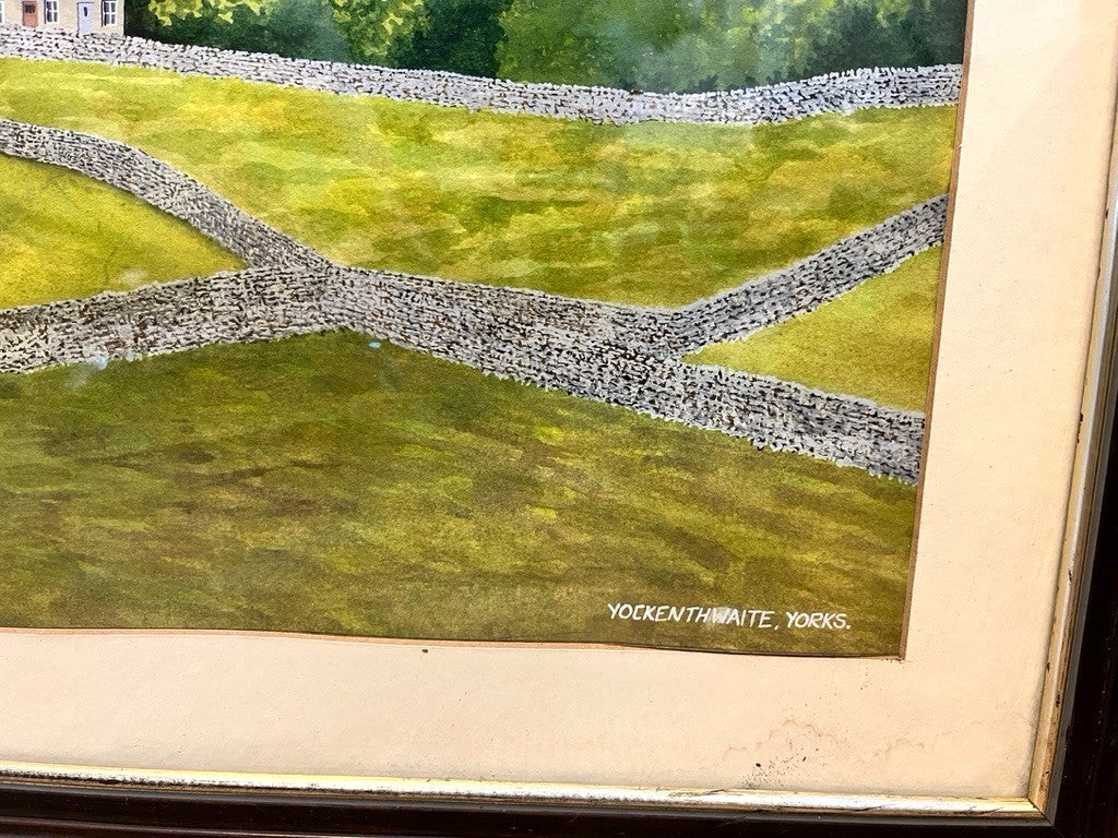 Original Yorkshire Landscape Painting Yockenthwaite C A Townley 1990