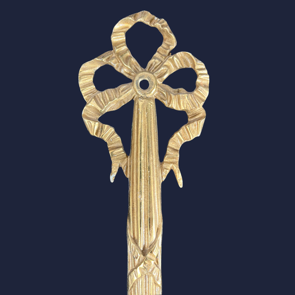 6x Vintage Art Nouveau Style Twin Arm Wall Sconces Brass Effect Wall Lights