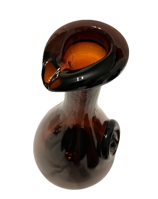 Holmegaard Viking Carafe Amber Glass Bottles Set 3 Vintage 1960s Mixed