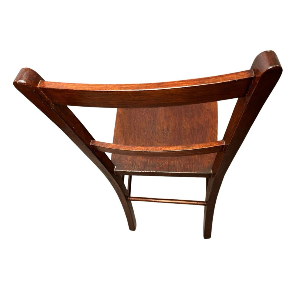 Vintage Wooden Dining Chair / Kitchen Chair – Solid Wood Ladder Back Chair 85cm